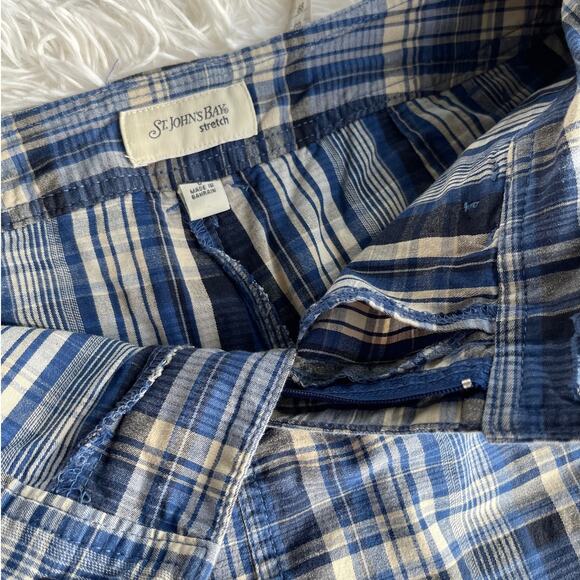 St. Johns Bay Stretch Checkered Skirt Women Sz 6 Gently used - Picture 7 of 9